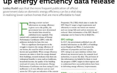 Good news as government steps up energy efficiency data release
