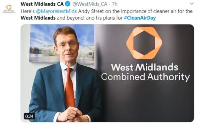 SEA welcomes West Midlands Mayor’s challenge to drive collaboration on clean air solutions