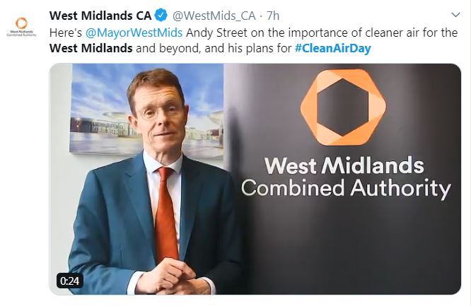 SEA welcomes West Midlands Mayor’s challenge to drive collaboration on clean air solutions